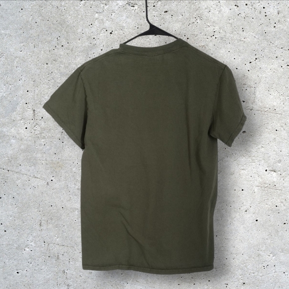 Joes USA Mens Army Green Marines T-Shirt - Picture 2 of 4